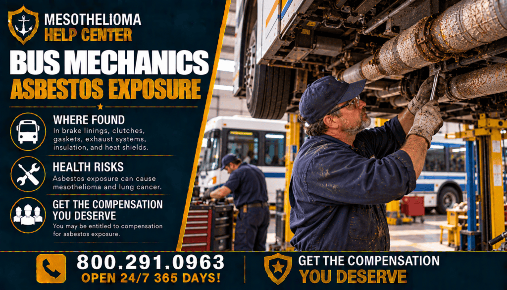 Bus Mechanics Asbestos Exposure - Mesothelioma