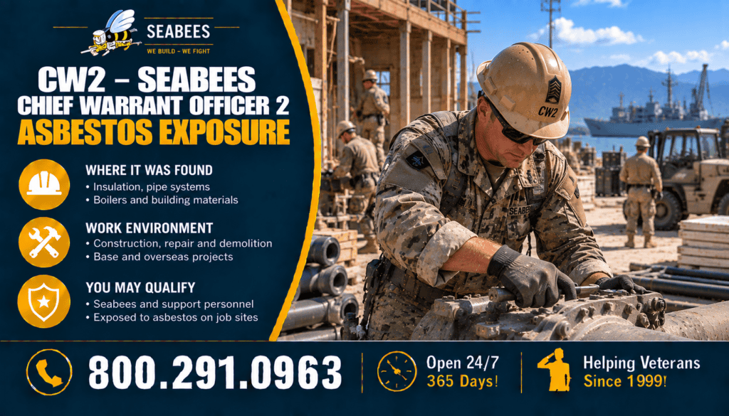 CW2 – Seabees Chief Warrant Officer 2 Asbestos Exposure - Mesothelioma