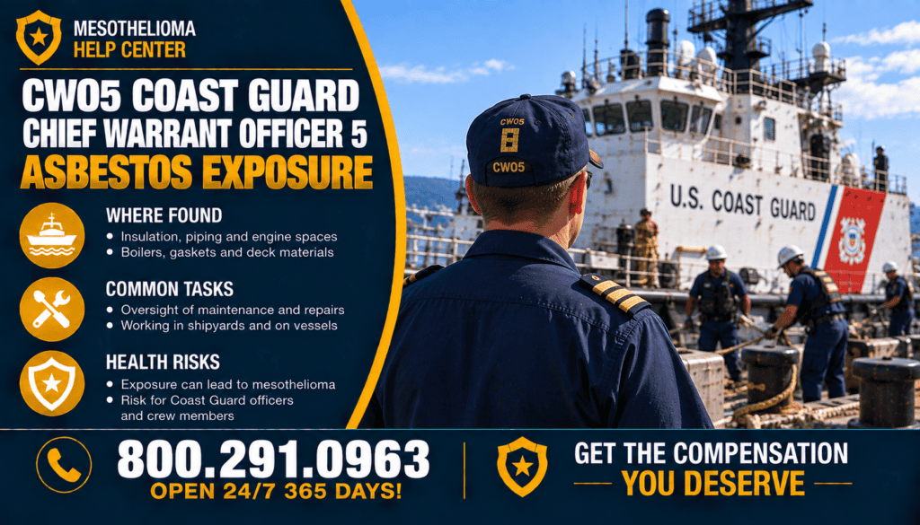 CWO5 Coast Guard Chief Warrant Officer 5 Asbestos Exposure - Mesothelioma