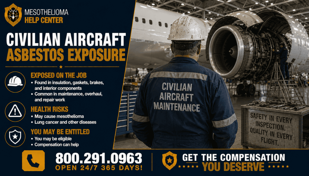 Civilian Aircraft Asbestos Exposure - Mesothelioma and Lung Canceer