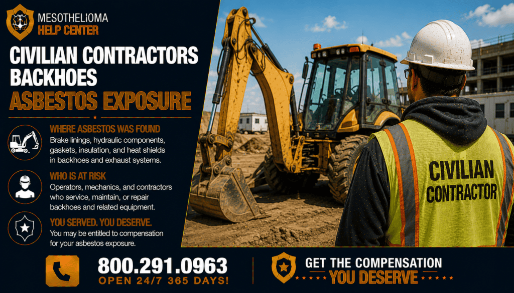 Civilian Contractor Backhoes Asbestos Exposure - Mesothelioma