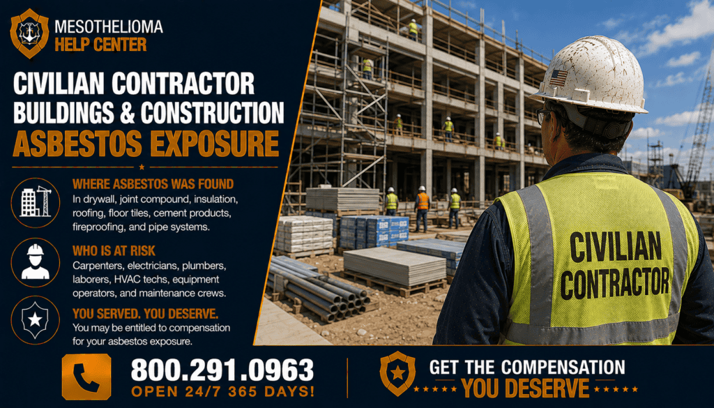 Civilian Contractor Buildings & Construction Asbestos Exposure - Mesothelioma
