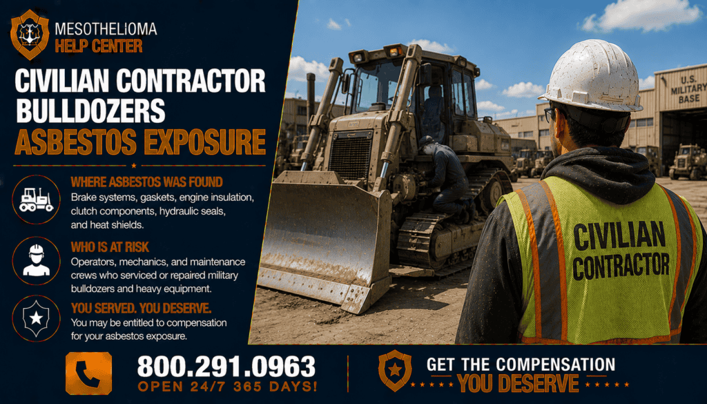 Civilian Contractor Bulldozers Asbestos Exposure - Mesothelioma