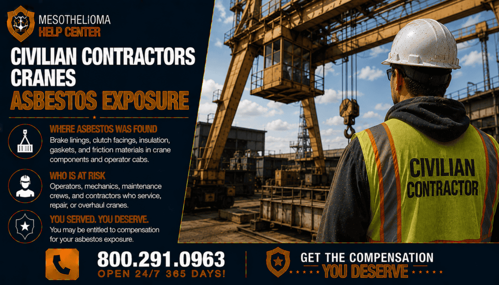 Civilian Contractor Cranes Asbestos Exposure - Mesothelioma