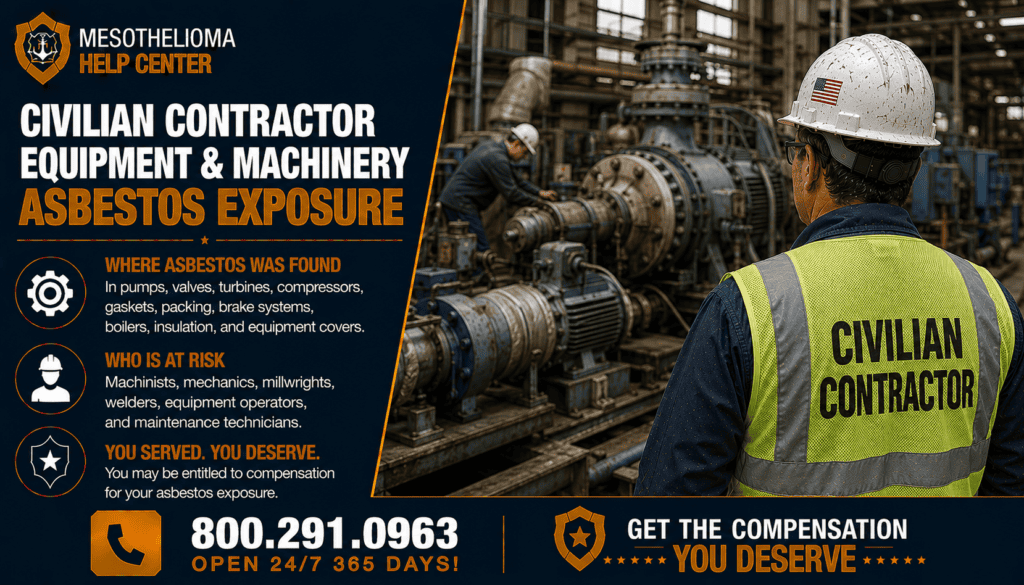 Civilian Contractor Equipment & Machinery Asbestos Exposure - Mesothelioma