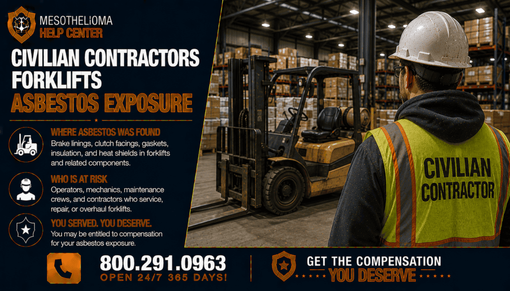 Civilian Contractor Forklifts Asbestos Exposure - Mesothelioma