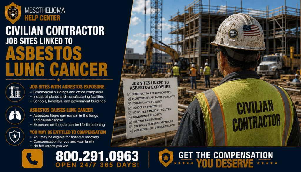 Civilian Contractor Job Sites Linked to Asbestos Lung Cancer