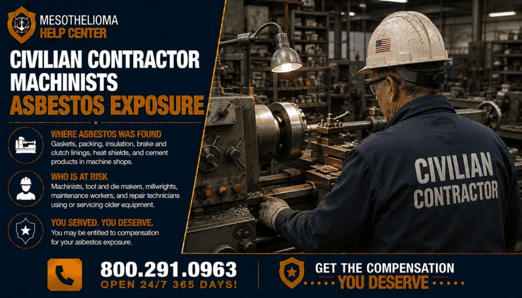 Civilian Contractor Machinists Asbestos Exposure - Mesothelioma Lawsuit