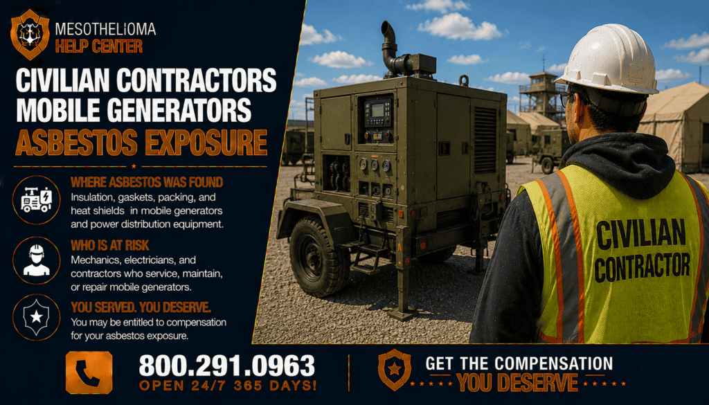 Civilian Contractor Mobile Generators Asbestos Exposure - Mesothelioma