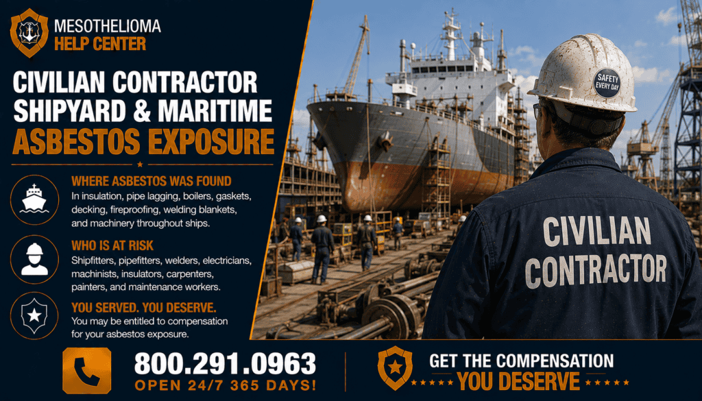 Civilian Contractor Shipyard & Maritime Asbestos Exposure - Mesothelioma Lawsuit