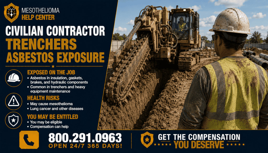 Civilian Contractor Trenchers Asbestos Exposure - Mesothelioma and Lung Cancer