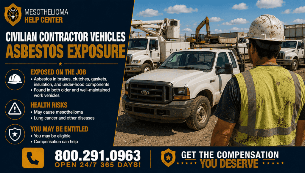 Civilian Contractor Vehicles Asbestos Exposure - Mesothelioma and Lung Cancer