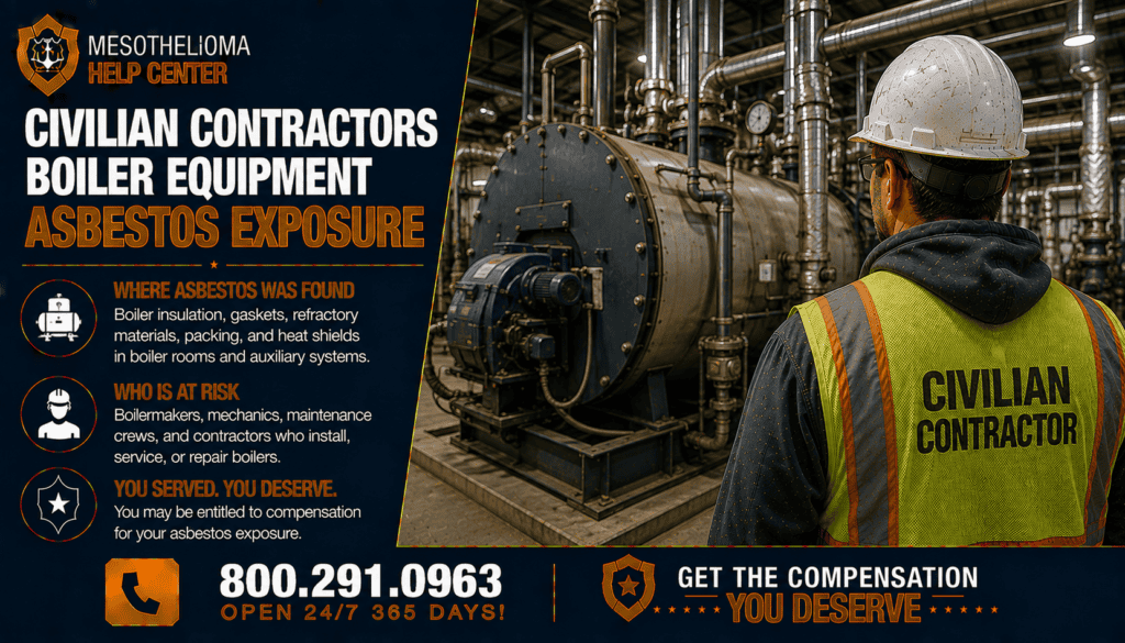 Civilian Contractors Boiler Equipment Asbestos Exposure - Mesothelioma Lawsuit