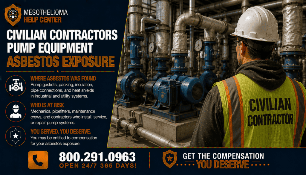 Civilian Contractors Pump Equipment Asbestos Exposure - Mesothelioma