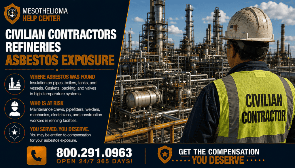 Civilian Contractors Refineries Asbestos Exposure - Mesothelioma