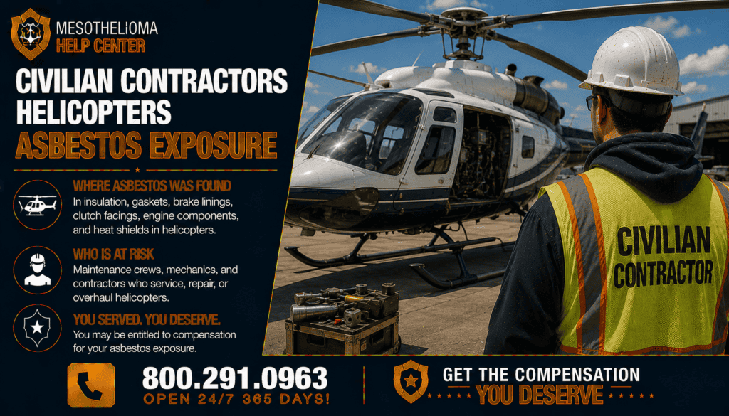 Civilian Helicopters Asbestos Exposure - Mesothelioma and Lung Cancer