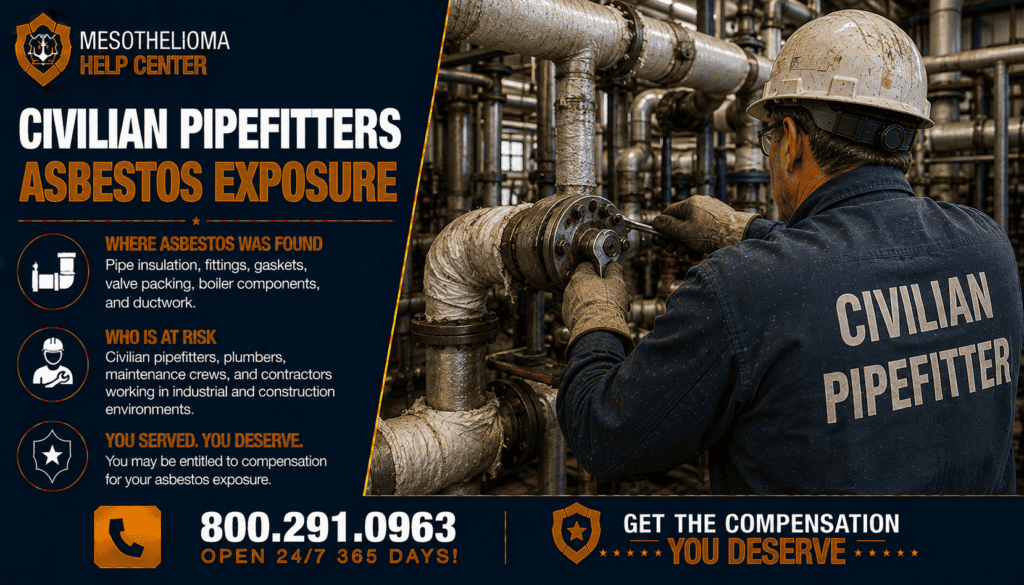 Civilian Pipefitters Asbestos Exposure - Mesothelioma