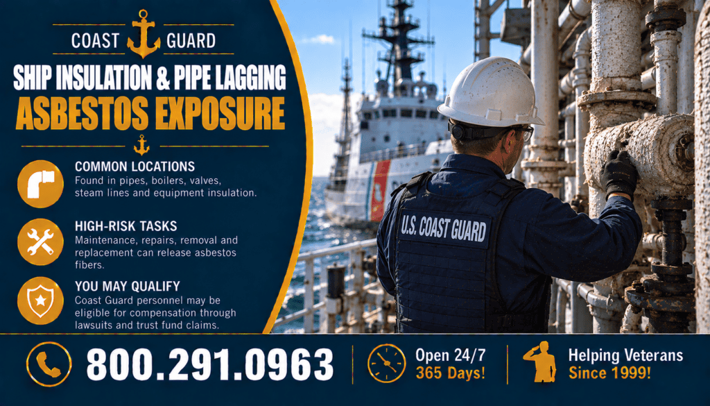 Coast Guard Ship Insulation & Pipe Lagging Asbestos Exposure - Mesothelioma