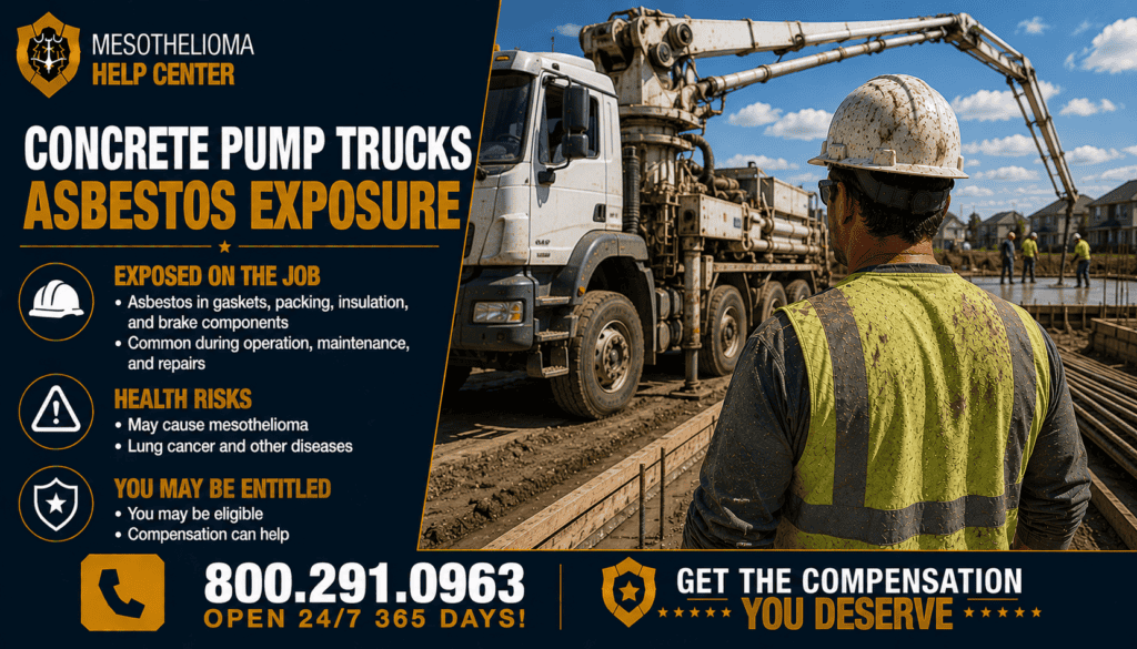 Concrete Pump Trucks Asbestos Exposure - Mesothelioma and Lung Cancer