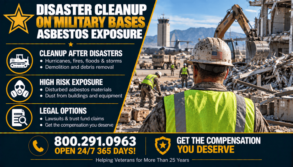 Disaster Cleanup on Bases Asbestos Exposure - Mesothelioma