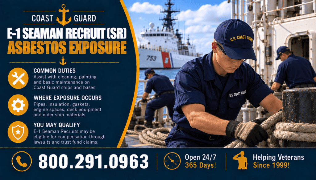 E-1 — Seaman Recruit (SR) Asbestos Exposure - Mesothelioma