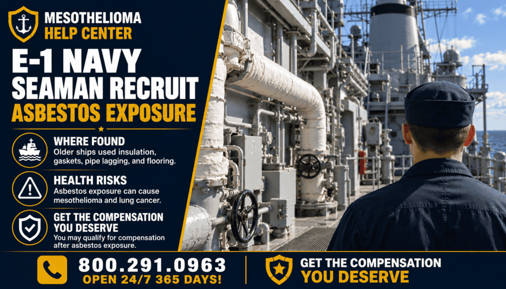 E 1 U.S. Navy Seaman Recruit Sr Asbestos Exposure