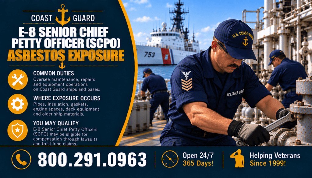 E-8 — Senior Chief Petty Officer (SCPO) Asbestos Exposure - Mesothelioma