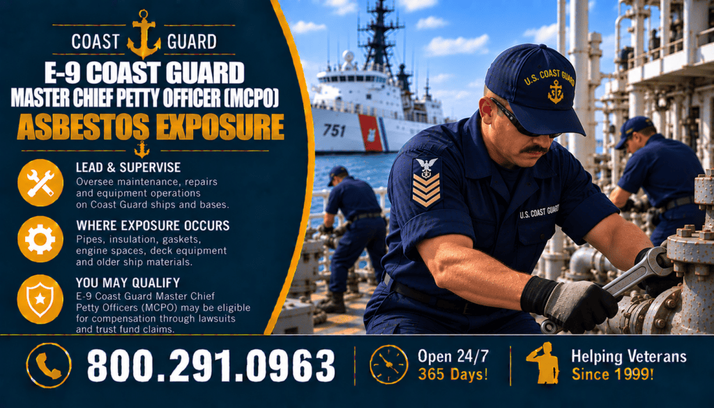 E-9 — Coast Guard Master Chief Petty Officer (MCPO) Asbestos Exposure - Mesothelioma