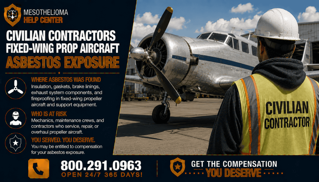 Fixed-Wing Propeller Aircraft Asbestos Exposure Risks & Legal Options - Mesothelioma