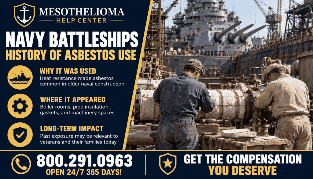 History of Asbestos Use on Navy Battleships - Mesothelioma