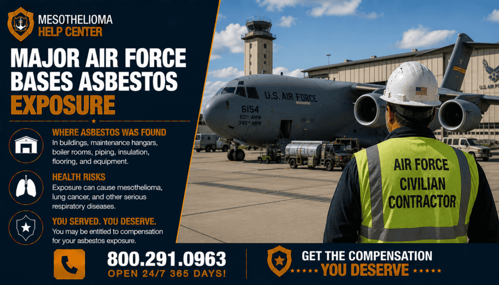 Major Air Force Bases Asbestos Exposure - Mesothelioma