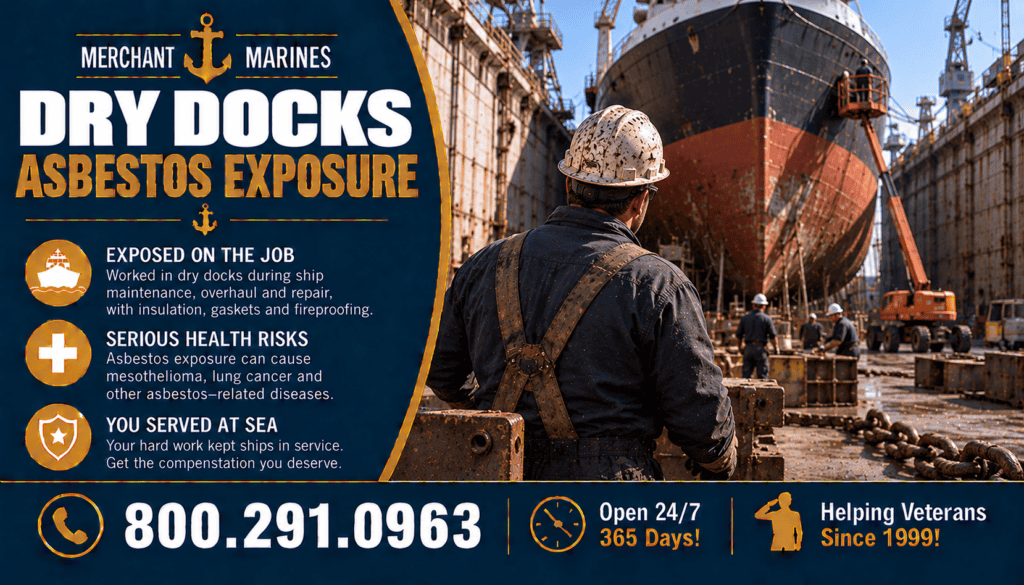 Merchant Marine Dry Docks Asbestos Exposure - Mesothelioma