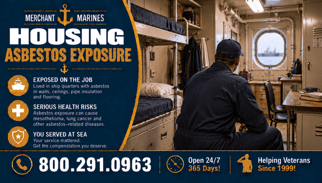 Merchant Marine Housing Asbestos Exposure - Mesothelioma