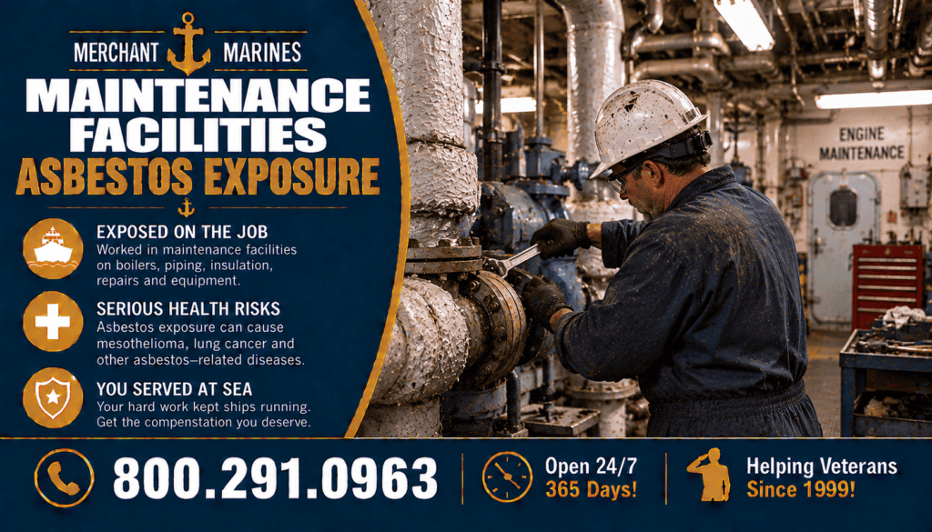 Merchant Marine Maintenance Facilities Asbestos Exposure - Mesothelioma