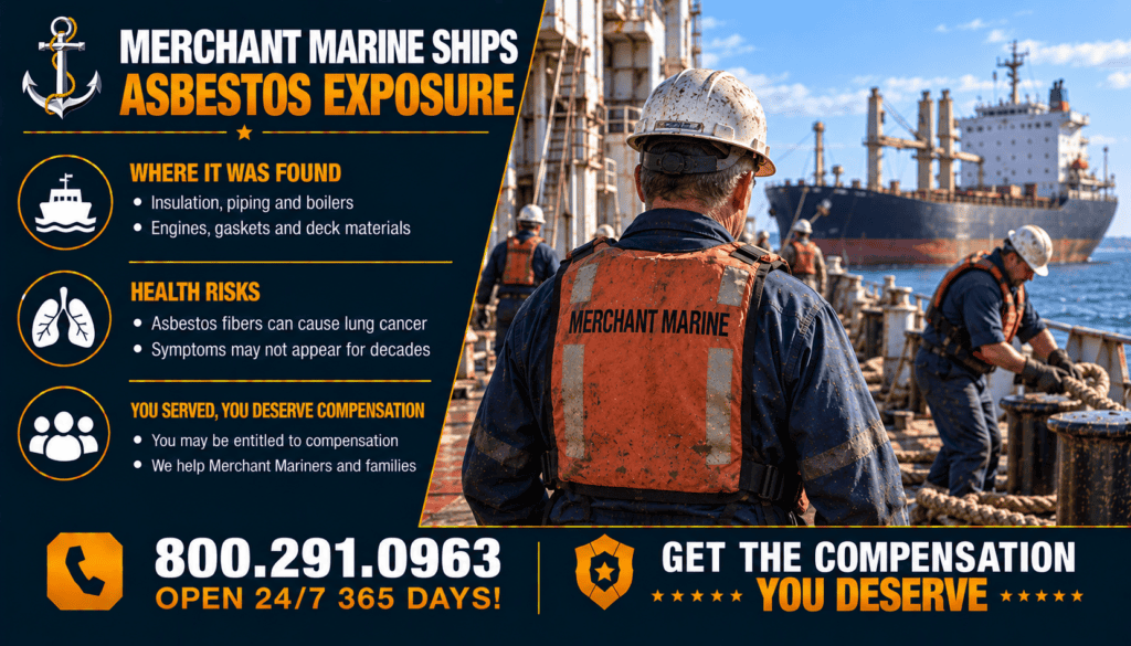 Merchant Marine Ships Asbestos Exposure - Mesothelioma