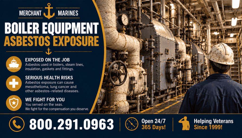 Merchant Marines Boiler Equipment Asbestos Exposure - Mesothelioma