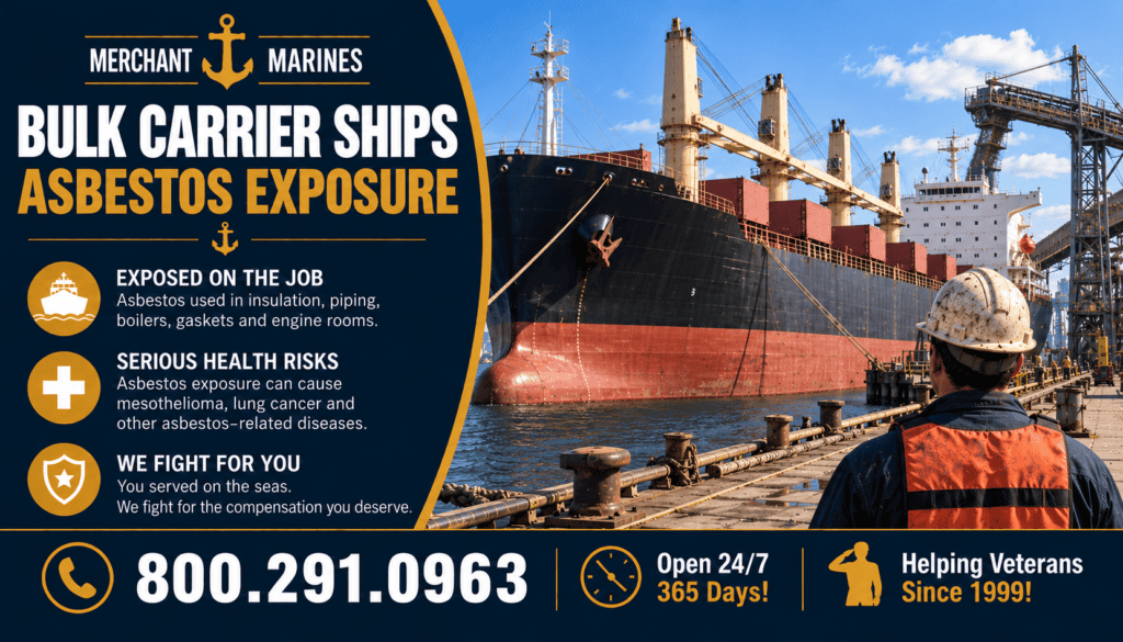 Merchant Marines Bulk Carrier Ships Asbestos Exposure - Mesothelioma