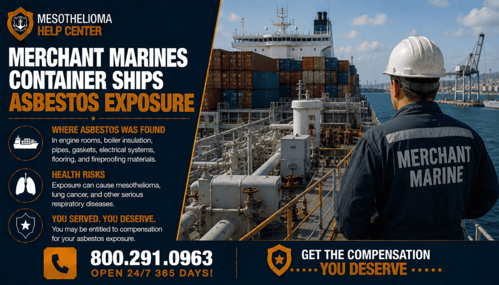 Merchant Marines Container Ships Asbestos Exposure - Mesothelioma
