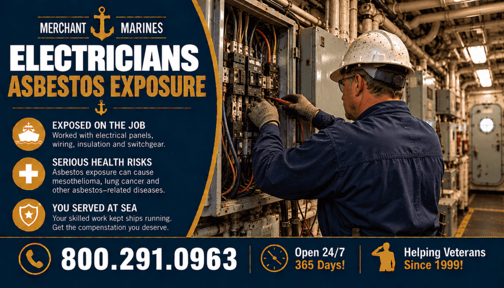 Merchant Marines Electricians Asbestos Exposure - Mesothelioma