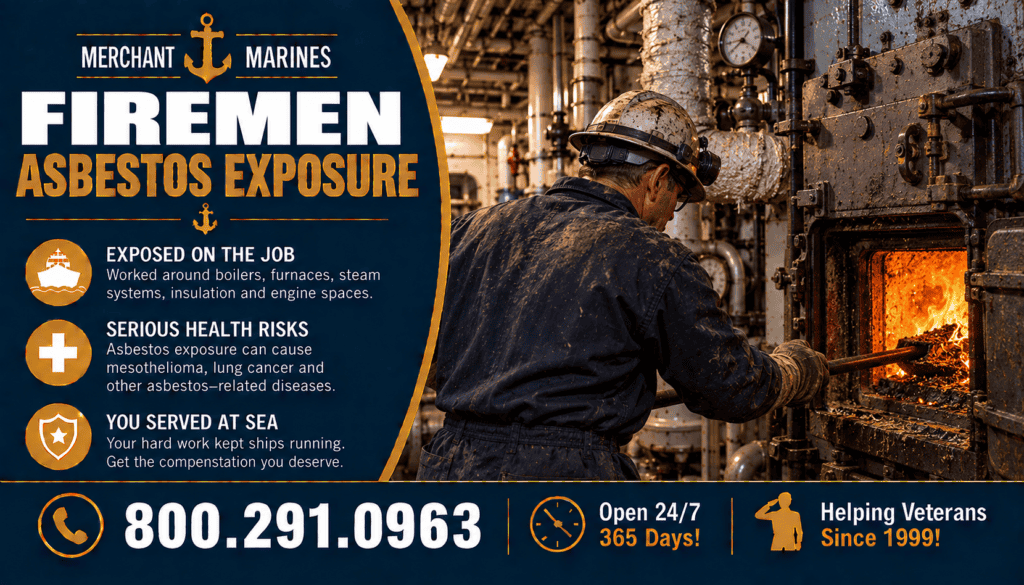 Merchant Marines Firemen Asbestos Exposure - Mesothelioma