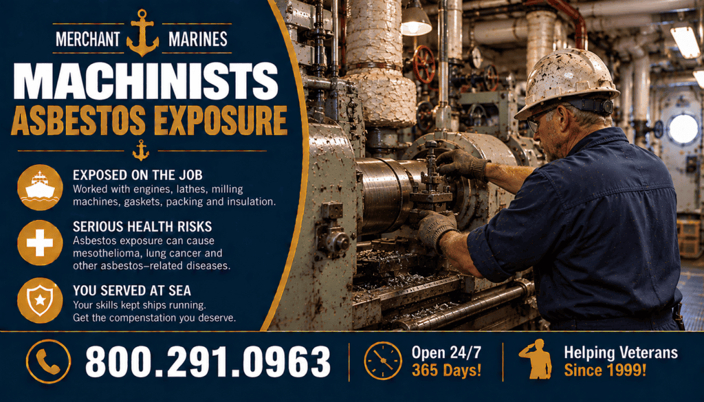 Merchant Marines Machinists Asbestos Exposure - Mesothelioma