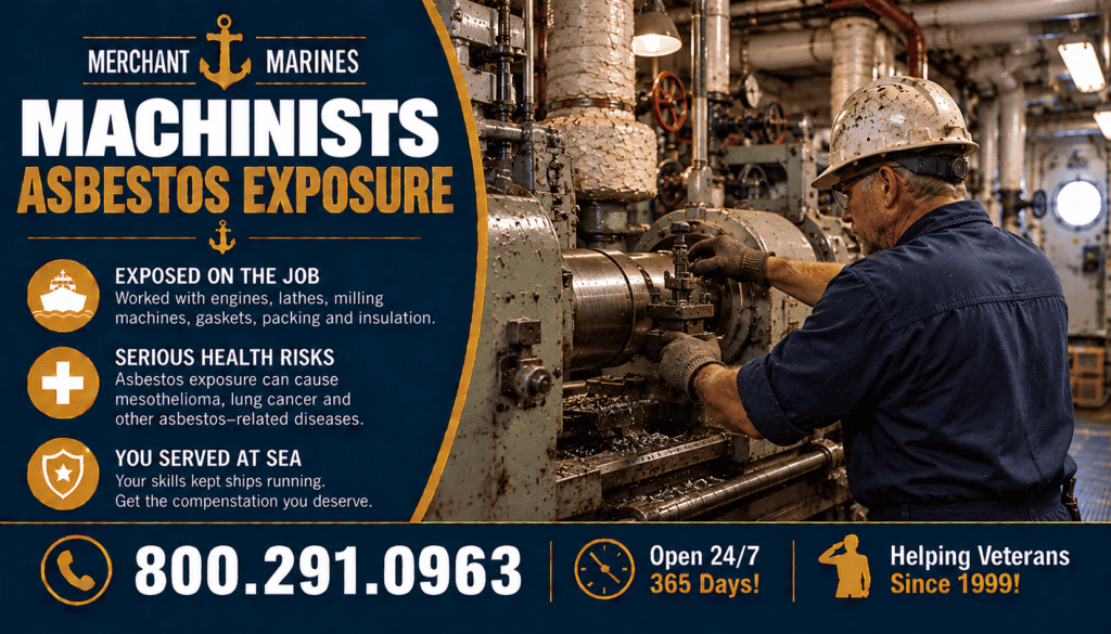 Merchant Marines Machinists Asbestos Exposure - Mesothelioma