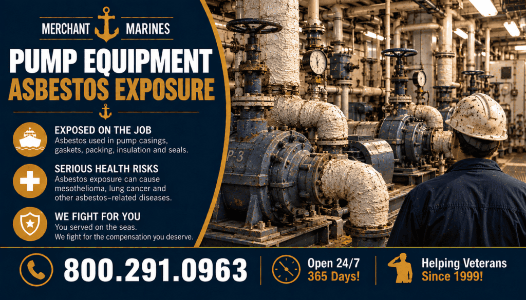 Merchant Marines Pump Equipment Asbestos Exposure - Mesothelioma