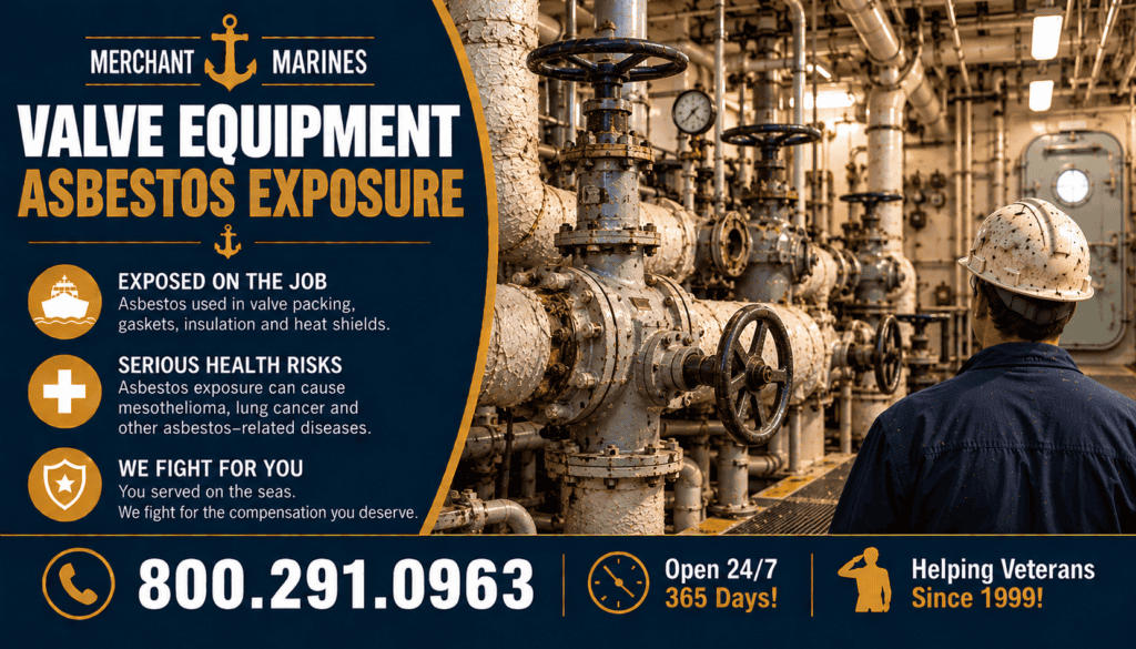 Merchant Marines Valve Equipment Asbestos Exposure - Mesothelioma