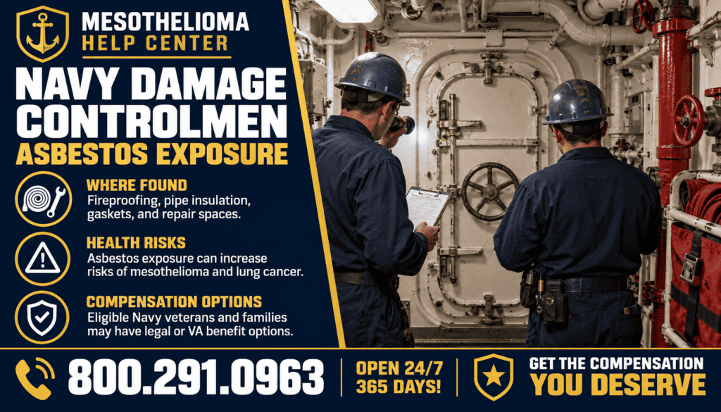 Navy Damage Controlmen Asbestos Exposure - Mesothelioma