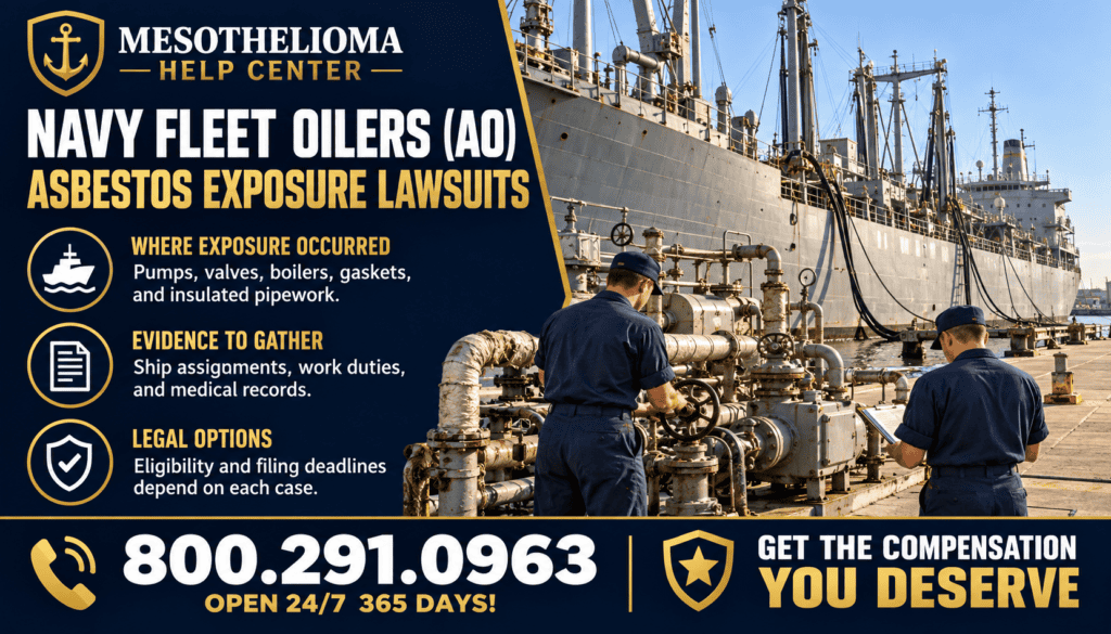 Navy Fleet Oilers (AO) Asbestos Exposure Lawsuits - Mesothelioma