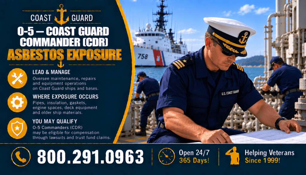 O-5 – Coast Guard Commander (CDR) Asbestos Exposure - Mesothelioma