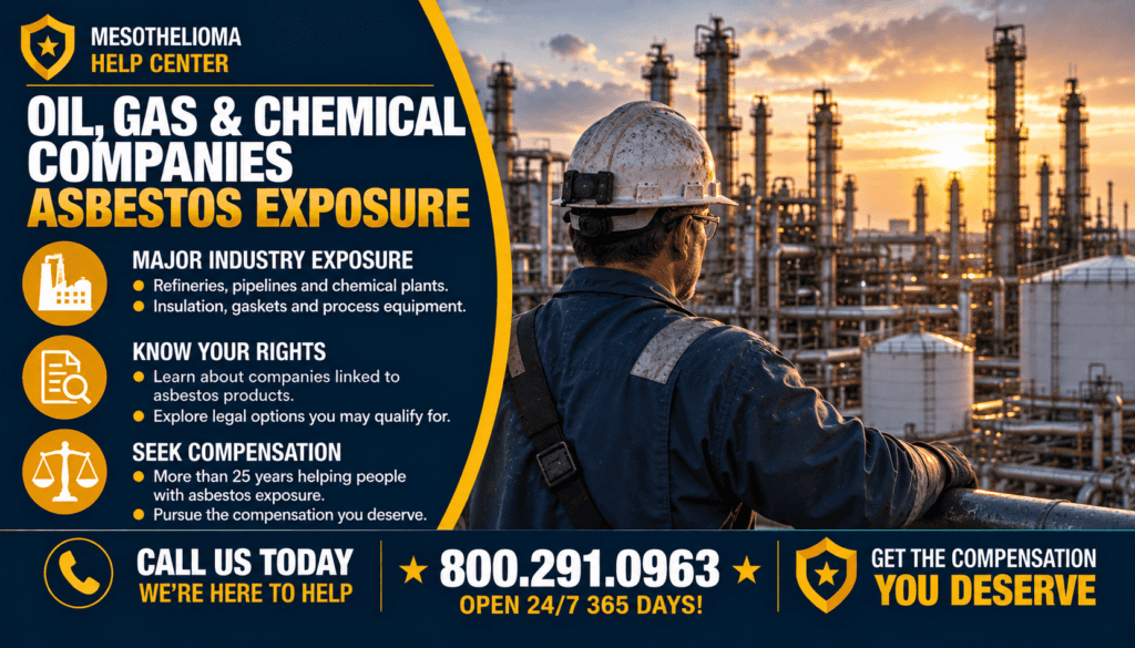 Oil, Gas & Chemical Companies Asbestos Exposure - Mesothelioma