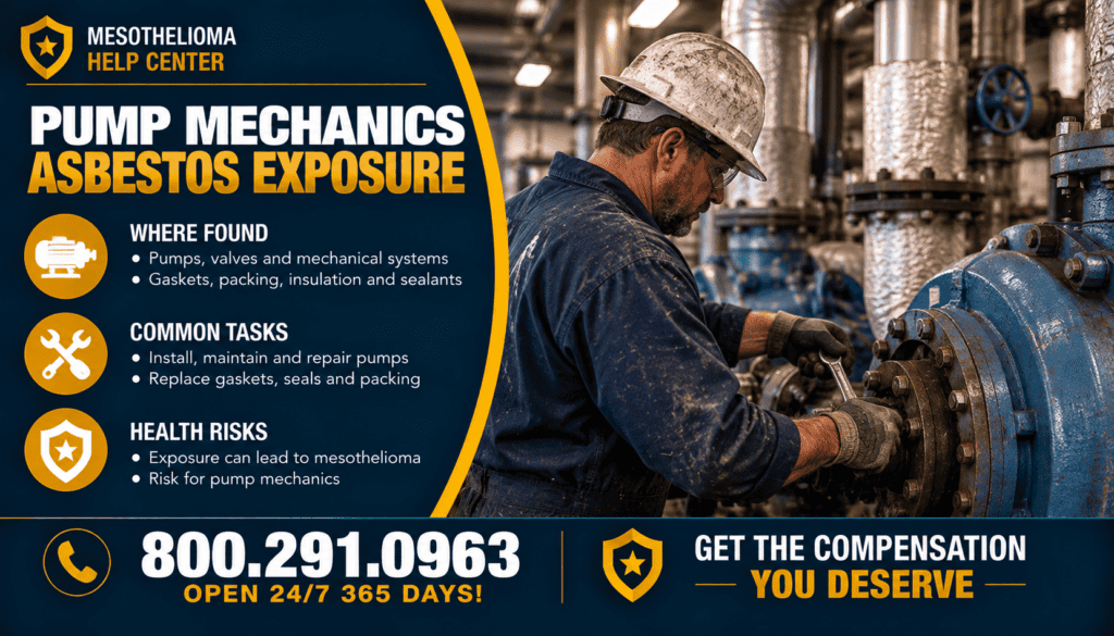 Pump Mechanics Asbestos Exposure - Mesothelioma
