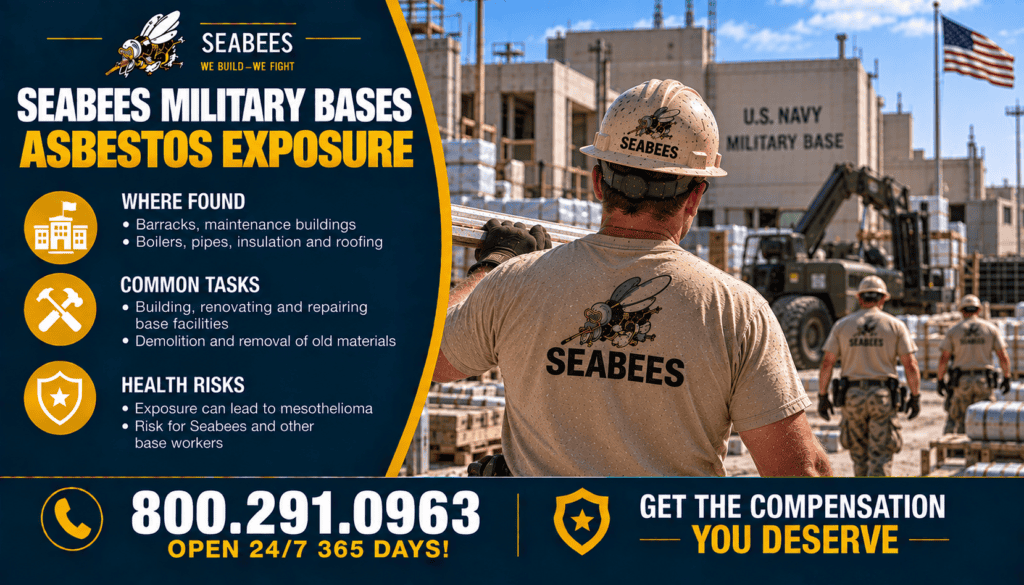Seabees Military Bases Asbestos Exposure - Mesothelioma